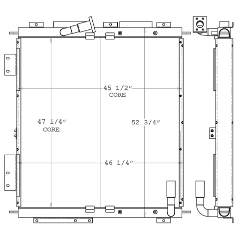 270801 - Construction Equipment Oil Cooler Oil Cooler