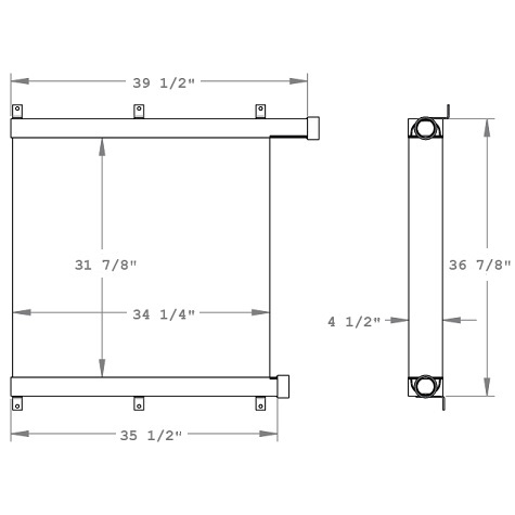 270802 - Seismic Fracking Truck Oil Cooler Oil Cooler