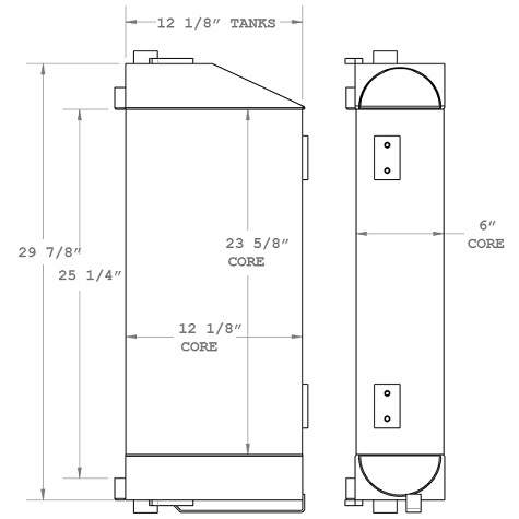 270803 - Refuse Truck Hydraulic Oil Cooler Oil Cooler