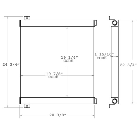 270806 - Bobcat 2400 Wheel Loader Oil Cooler Oil Cooler