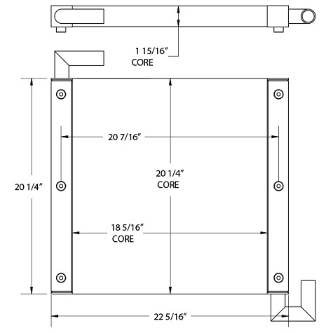 270807 - Hitachi/John Deere Oil Cooler Oil Cooler