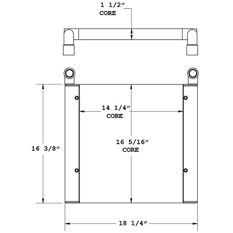 270809 - Thomas Bus Oil Cooler Oil Cooler