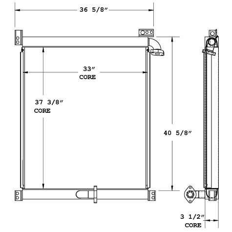 270811 - Komastu PC300 Hydraulic Oil Cooler Oil Cooler