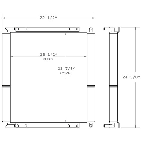 270814 - JCB 214S Backhoe Oil Cooler Oil Cooler