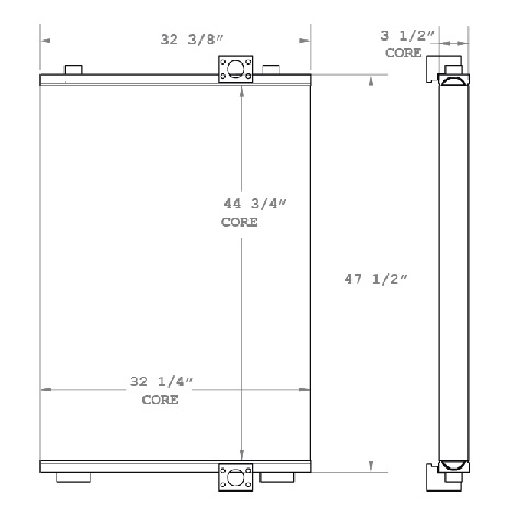 270815 - Caterpillar 345 Oil Cooler Oil Cooler