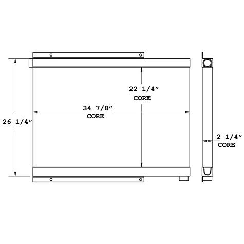 270828 - Fabtech Oil Cooler Oil Cooler