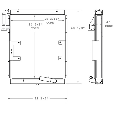 270829 - Hyundai Excavator Oil Cooler Oil Cooler