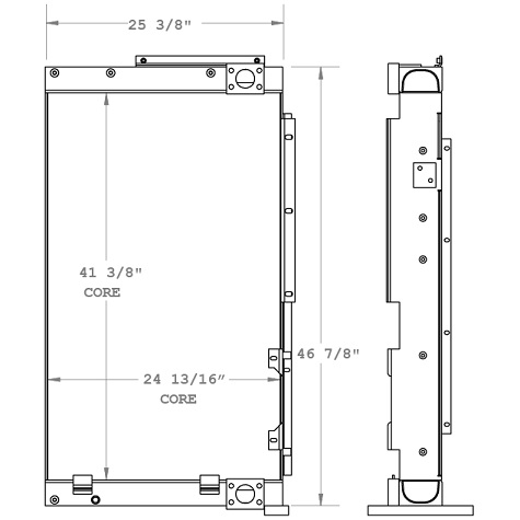 270831 - Doosan DX340LCA Excavator Oil Cooler Oil Cooler