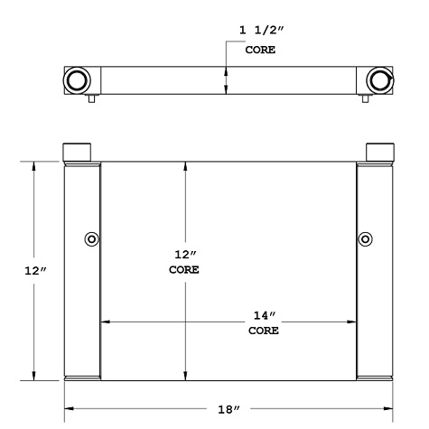 270832 - Terramite Sweeper Oil Cooler Oil Cooler