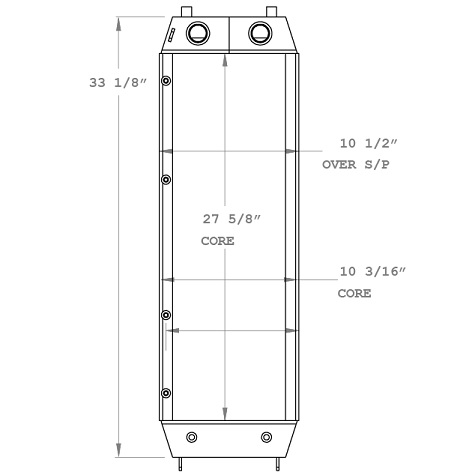 270838 - Caterpillar D5 Hydraulic Oil Cooler Oil Cooler