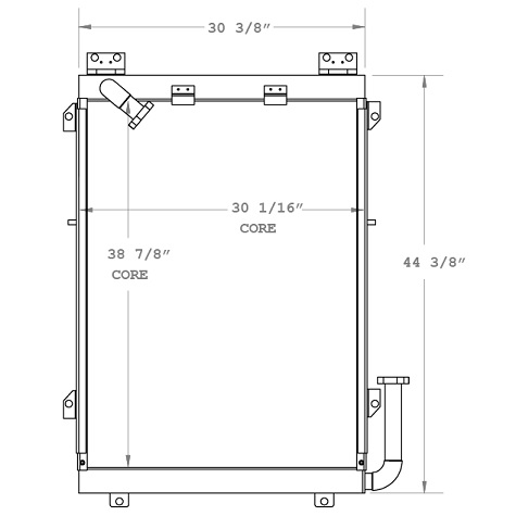 270842 - Komatsu Oil Cooler Oil Cooler