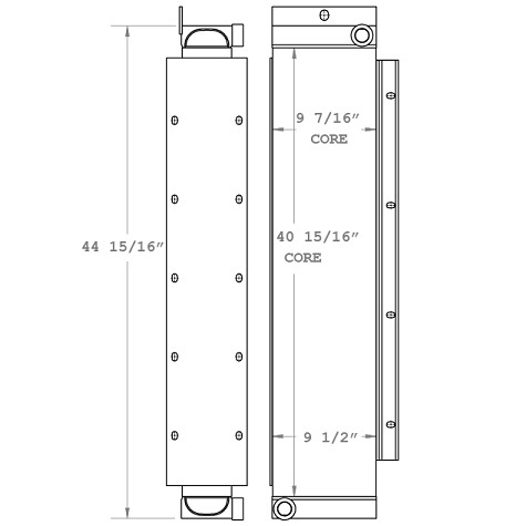 270848 - John Deere Oil Cooler Oil Cooler