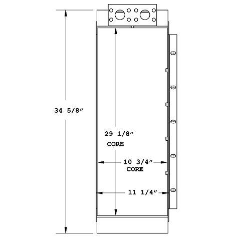 270851 - Prentice 384 Knuckleboom Oil Cooler Oil Cooler