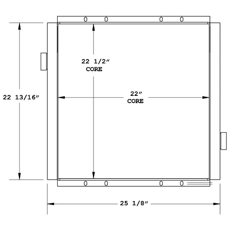 270852 - Sweeper Oil Cooler Oil Cooler