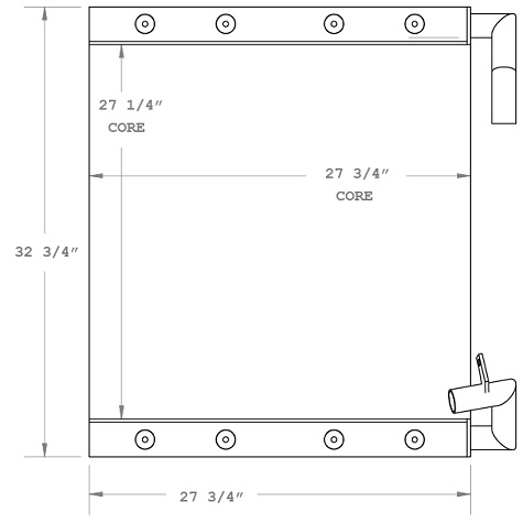 270867 - MDI/Yutani Excavator Oil Cooler Oil Cooler