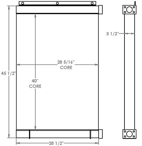 270872 - Manitowoc Crane Oil Cooler Oil Cooler