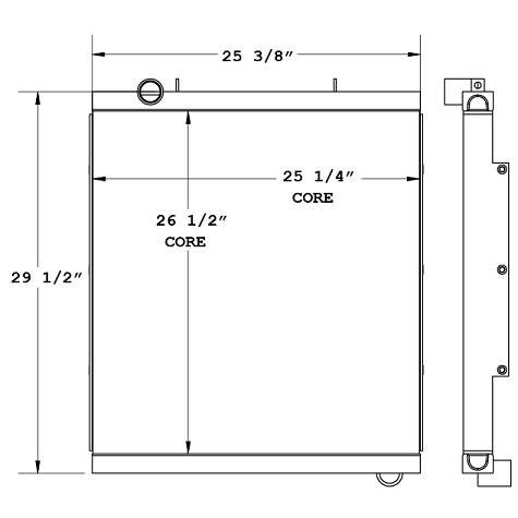 270876 - Gradall 544D Oil Cooler Oil Cooler