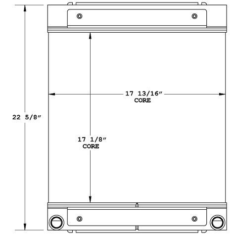 270908 - Lull / JLG 1044C Telehandler Oil Cooler Oil Cooler