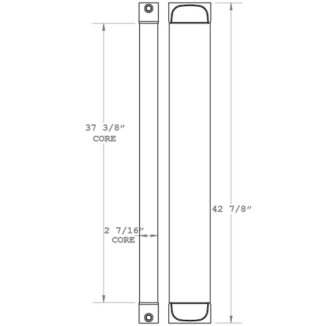 270924 - Liebherr 934C Fuel Cooler Oil Cooler