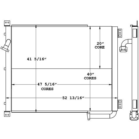 270925 - Komatsu PC600LC-7 Oil Cooler Oil Cooler