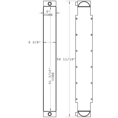 270933 - Prentice 2432 Forestry Skidder Oil Cooler Oil Cooler