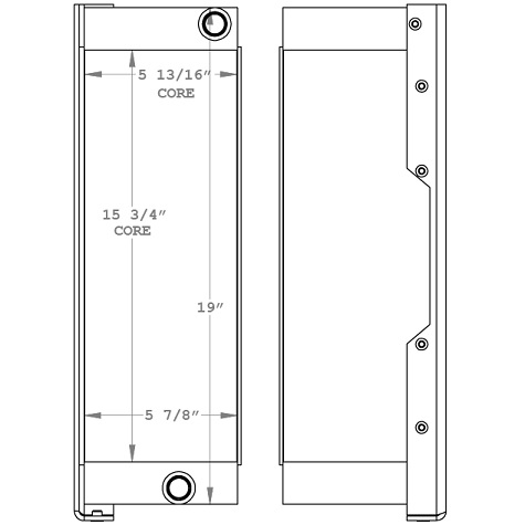 270934 - Vermeer S725TX Mini Skidsteer Oil Cooler Oil Cooler