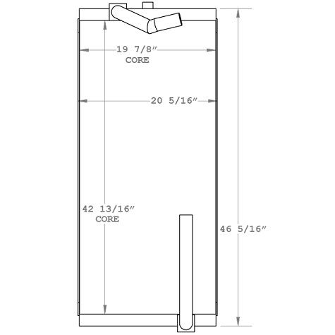 270940 - John Deere 370 Oil Cooler Oil Cooler