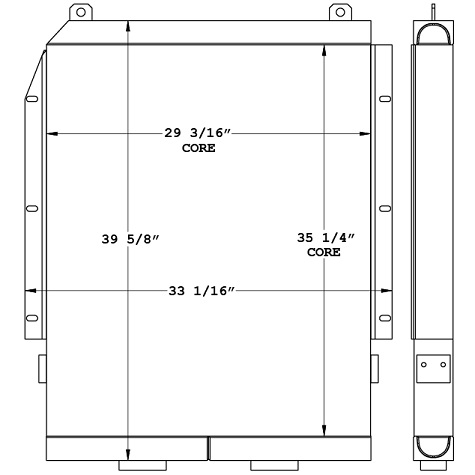 270944 - Terex - American HC80 Crane Oil Cooler Oil Cooler