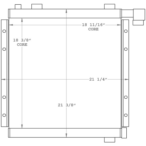 270970 - Hagglund Drive Hydraulic Motor Oil Cooler Oil Cooler