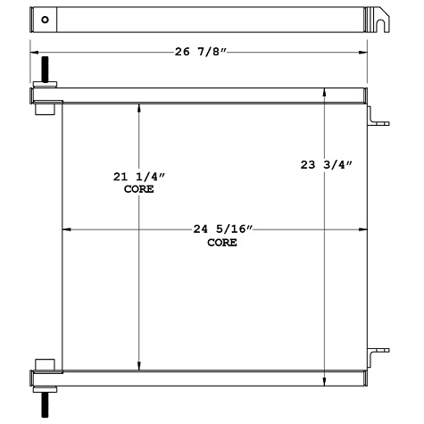 270971 - John Deere / Timberjack 460 Skidder Hydraulic Oil Cooler Oil Cooler