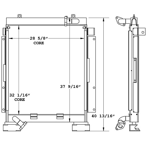 270974 - Komatsu PC228UU-1 Oil Cooler Oil Cooler