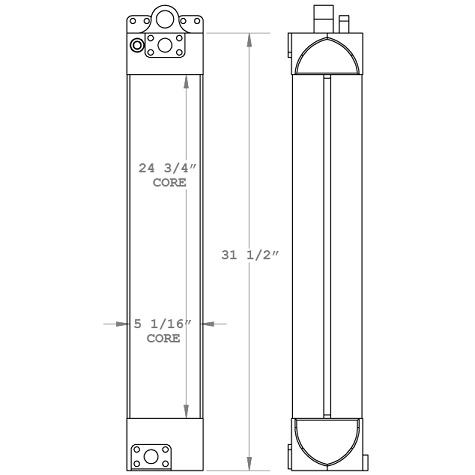 270975 - Caterpillar D6D Oil Cooler Oil Cooler