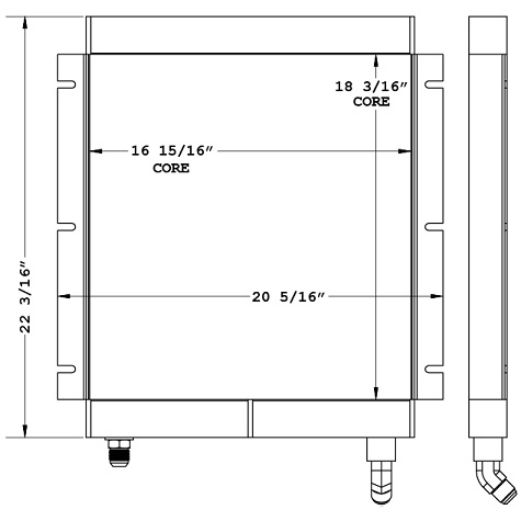 270977 - Volvo MC90 Skidsteer Oil Cooler Oil Cooler