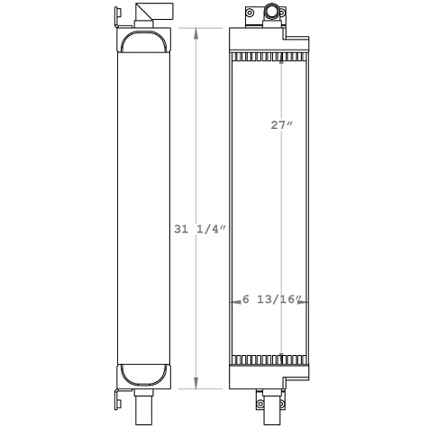 270980 - Case 855D Oil Cooler Oil Cooler