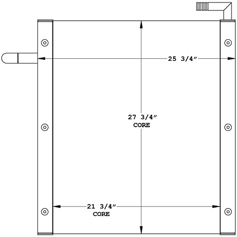 270984 - Link-Belt Crane Oil Cooler Oil Cooler