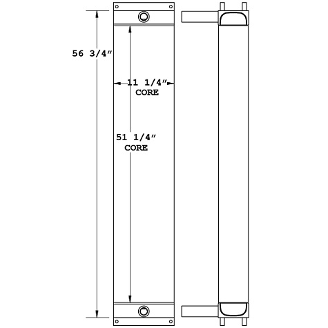 270987 - Schramm Drill Rig Compressor Oil Cooler Oil Cooler