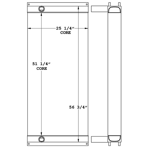 270988 - Schramm Drill Rig Hydraulic Oil Cooler Oil Cooler