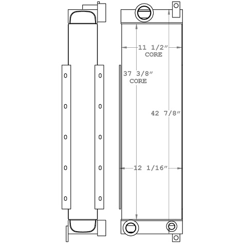 270998 - Ingersoll Rand N55/75 OF Air Compressor Oil Cooler Oil Cooler