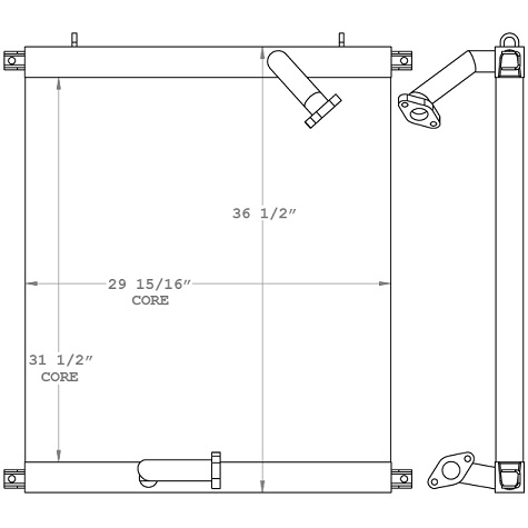 271001 - Komatsu Excavator Oil Cooler Oil Cooler