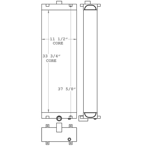 271007 - Nova Bus Hydraulic Oil Cooler Oil Cooler