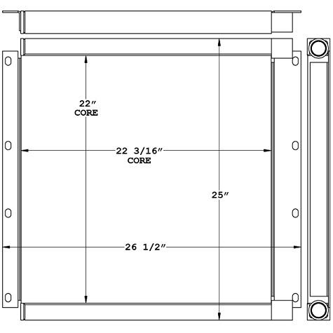 271008 - Grove Crane Hydraulic Oil Cooler Oil Cooler