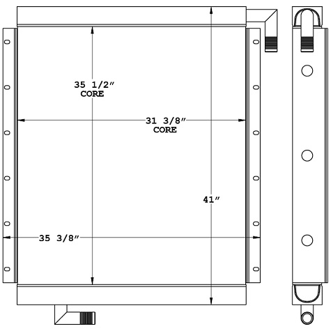 271009 - Link-Belt Oil Cooler Oil Cooler