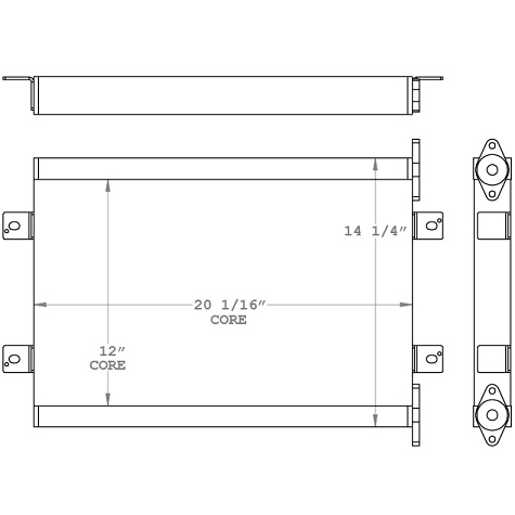 271010 - Kubota KX080-3 Hydraulic Oil Cooler Oil Cooler