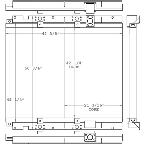 271013 - Caterpillar 345 and 345B Oil Cooler Oil Cooler