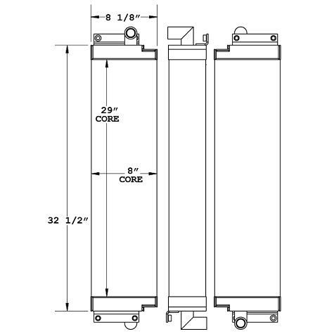 271018 - Case 1155E Oil Cooler Oil Cooler