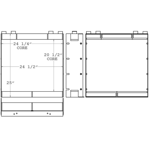 271019 - Caterpillar Pavement Roller Oil Cooler Oil Cooler