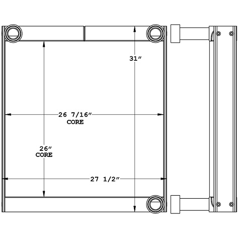 271026 - TTP Industrial Hydraulic Drive Oil Cooler Oil Cooler