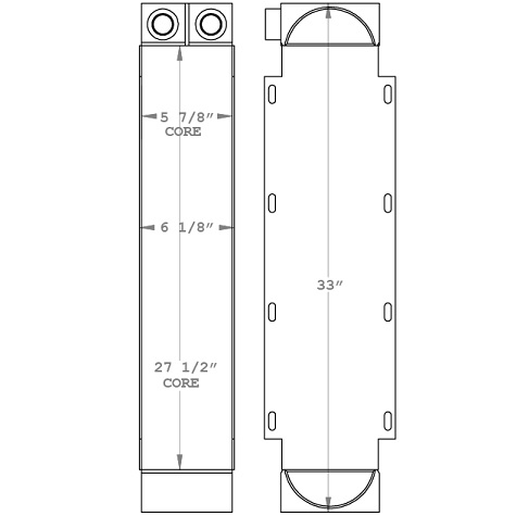 271027 - Sutphen Fire Truck Transmission Oil Cooler Oil Cooler