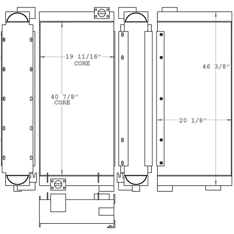 271035 - Kobelco SK330LC-6E Oil Cooler Oil Cooler