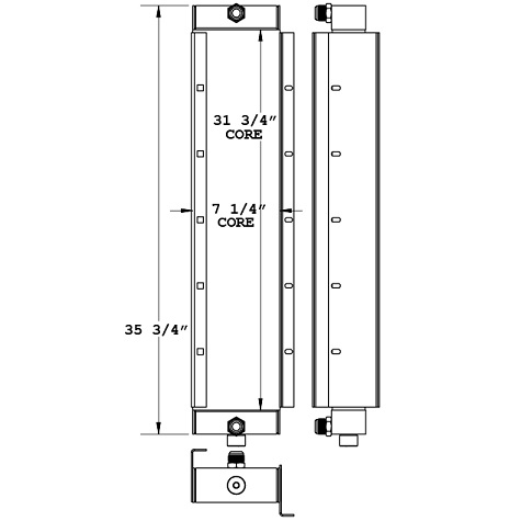 271039 - Galion T500 Grader Oil Cooler Oil Cooler